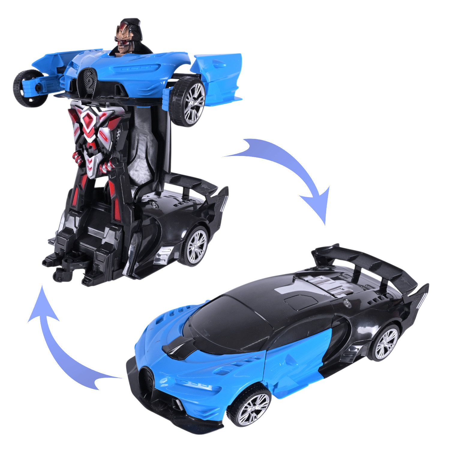 Машина-трансформер р/к арт. 27-7KX (48шт/2) 2кольора, світ., USB-зарядка, короб. 17,5*15*20см