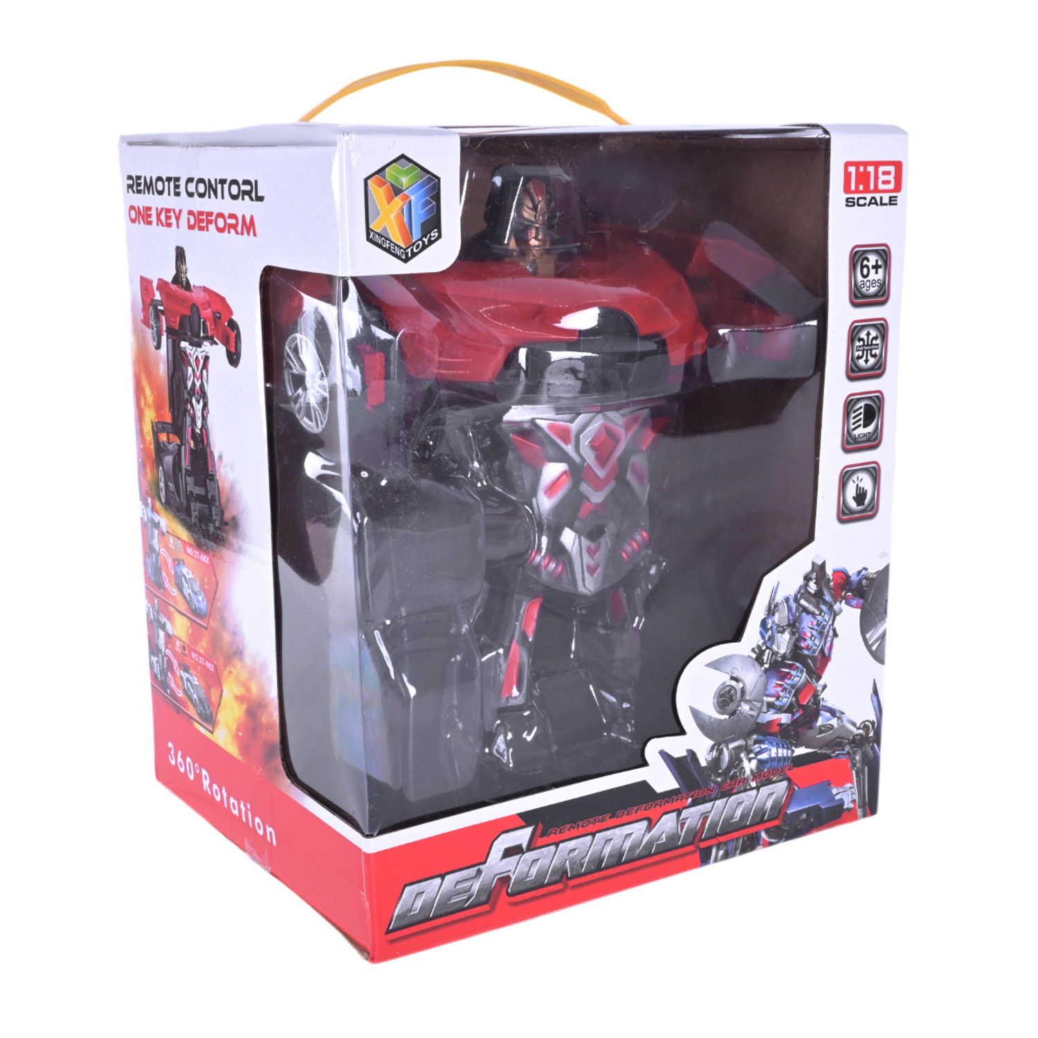 Машина-трансформер р/к арт. 27-7KX (48шт/2) 2кольора, світ., USB-зарядка, короб. 17,5*15*20см