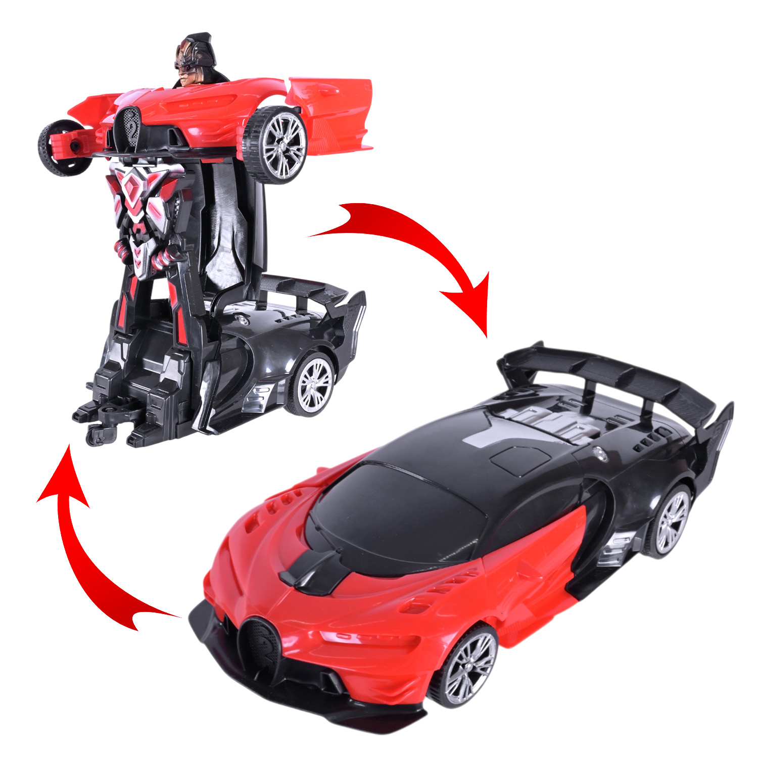 Машина-трансформер р/к арт. 27-7KX (48шт/2) 2кольора, світ., USB-зарядка, короб. 17,5*15*20см