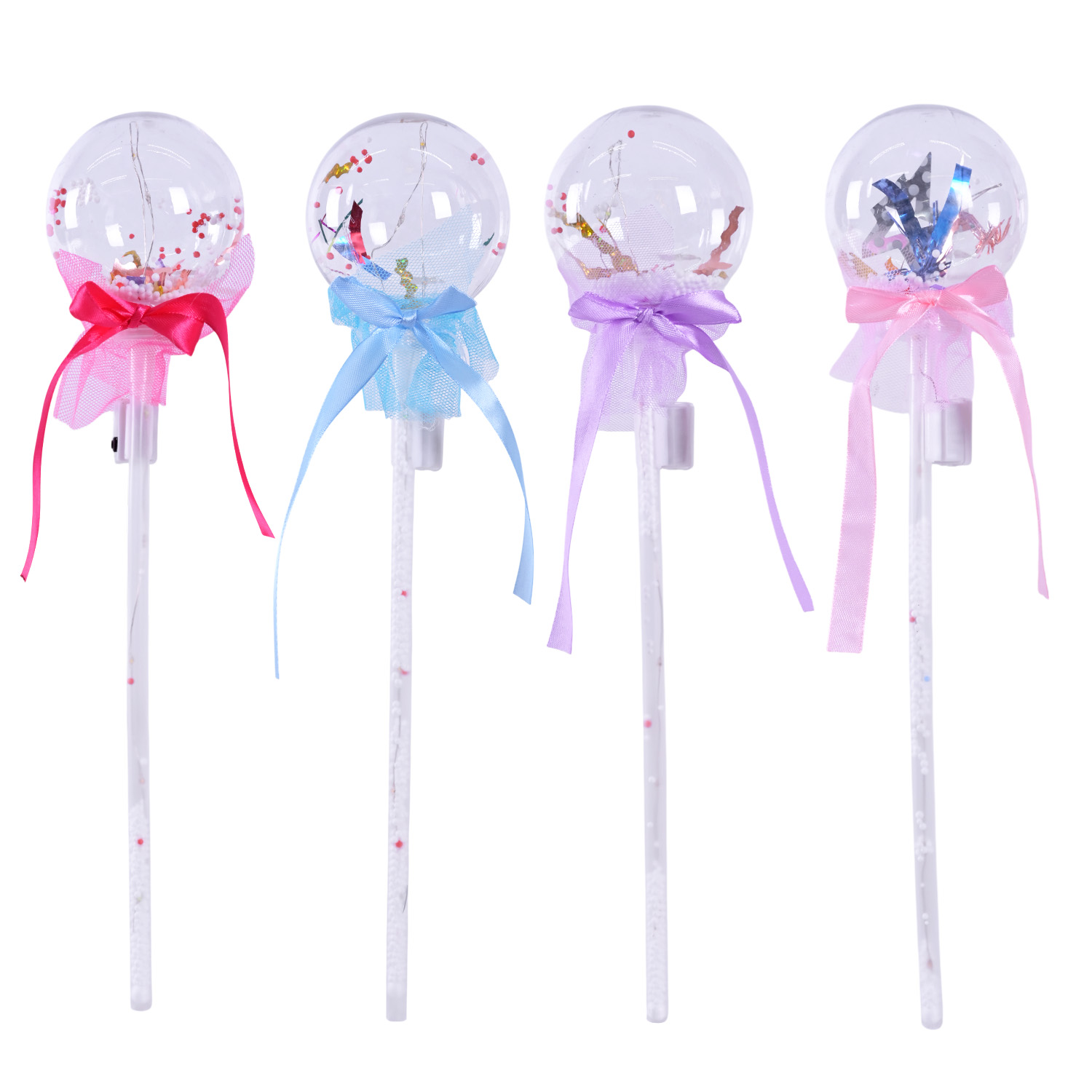 Іграшка зі світлом арт. C28406 (300шт) шар на паличці 39см 4 кольори, р-р 36 у пакеті 36*13*6 см