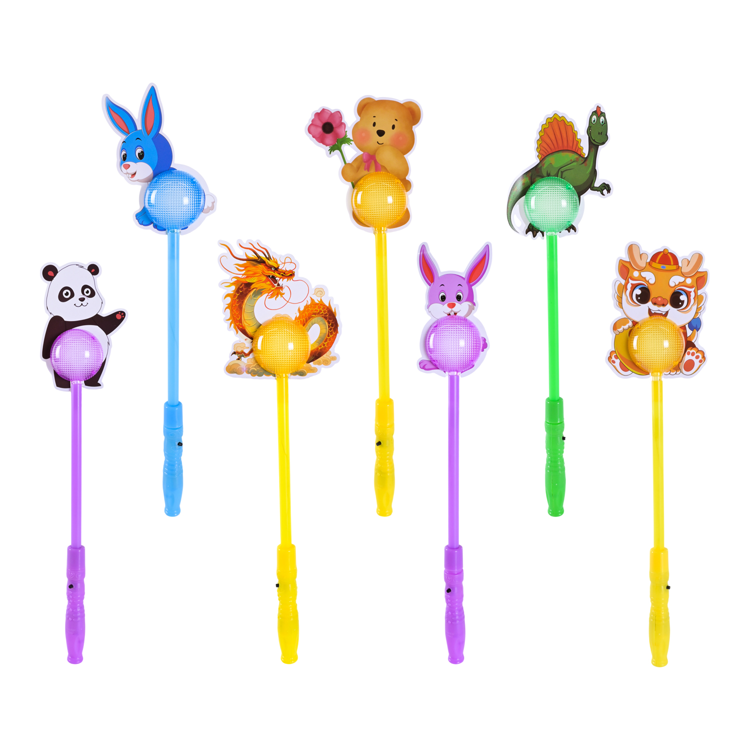 Іграшка зі світлом арт. C28409 (600шт/2) паличка мікс тварин у пакеті 14*4*43 см