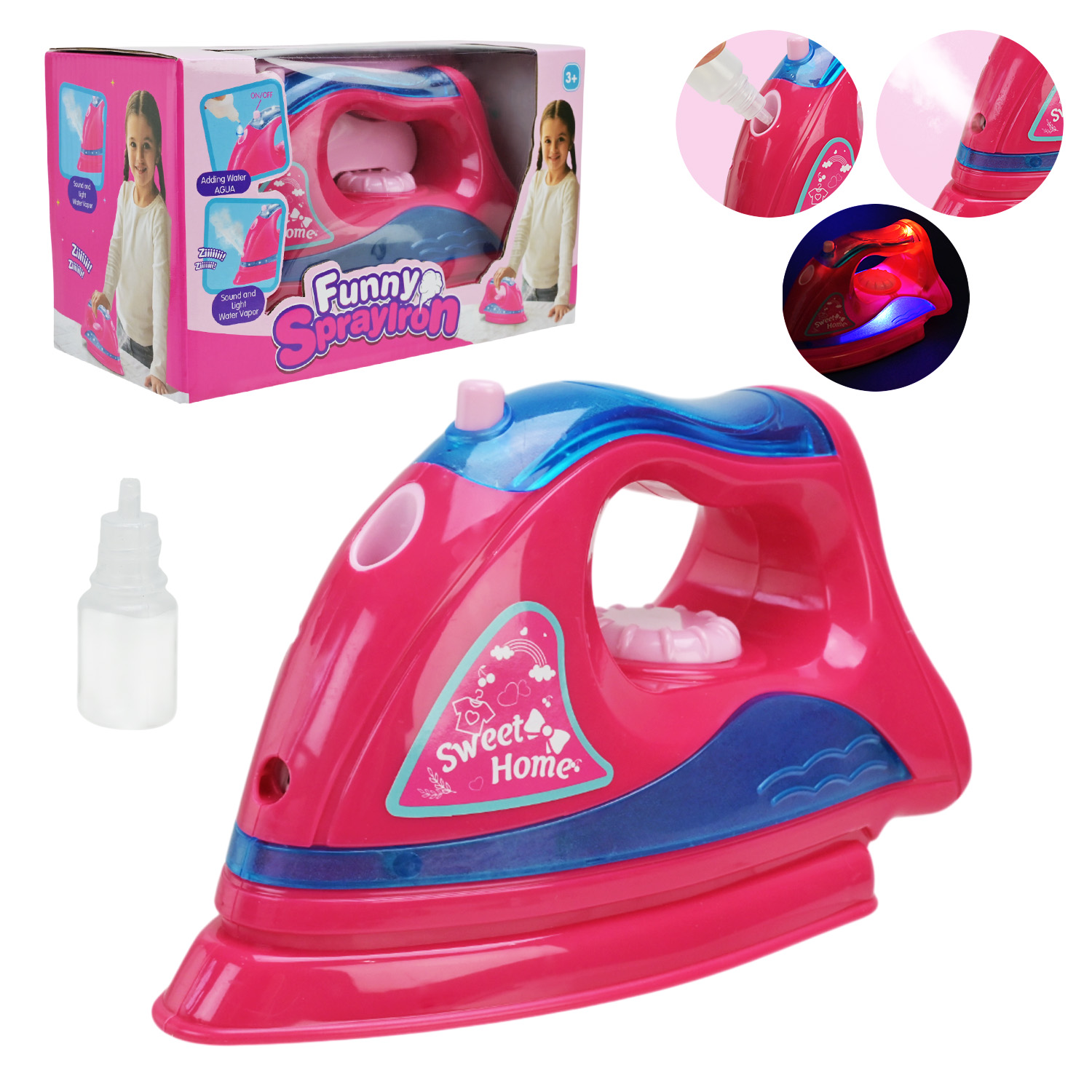 Праска арт. 018-31 (60шт/2)  батар. світло, звук, пара короб. 23*11*13см