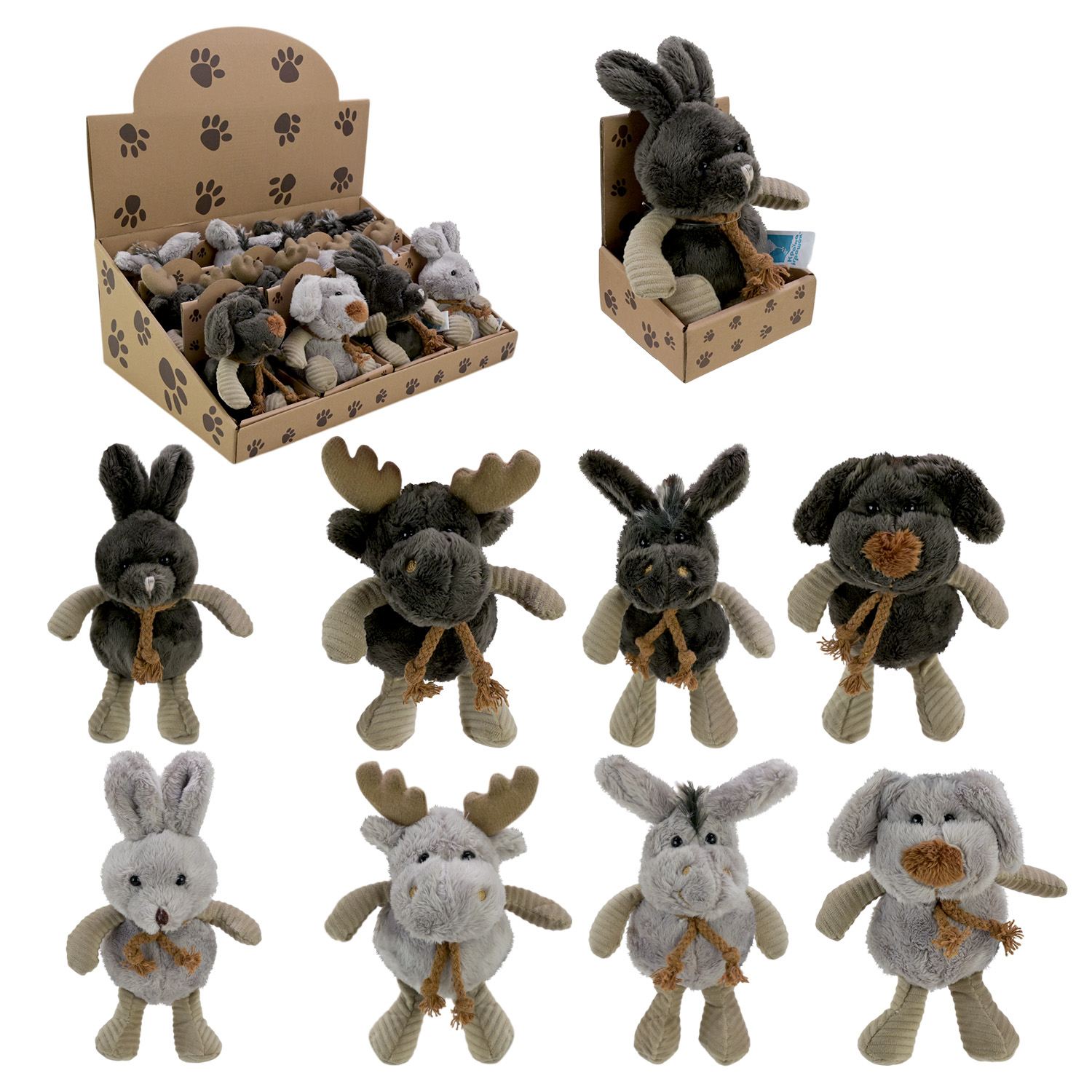 М'яка іграшка арт.  C6307 (144шт) 13 см 4 види 12шт в боксі