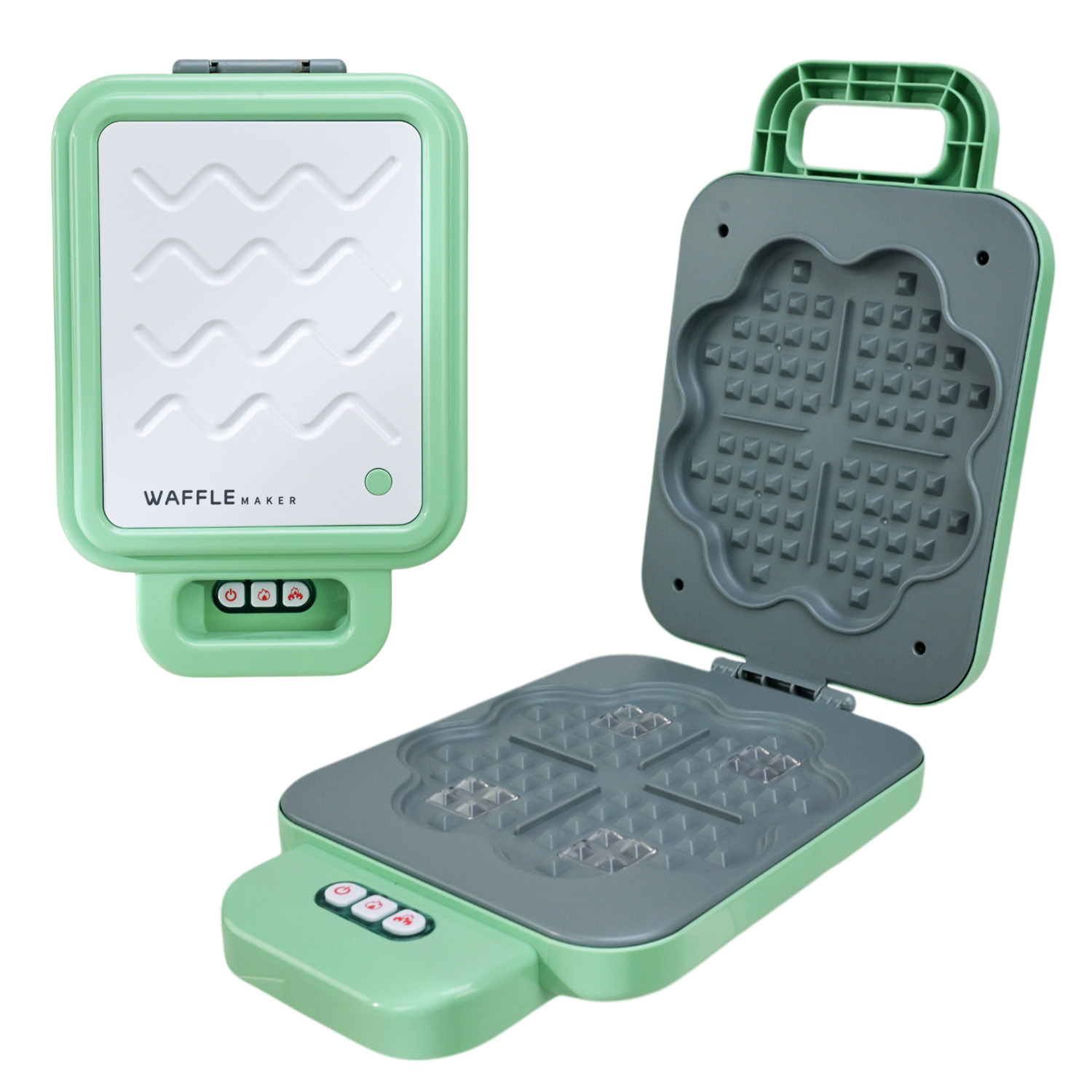 Вафельница арт. LD-662A/B (36шт/2) батар. мікс 2 види, змінює колір,аксес, світло, звук короб. 33*28*6,6см