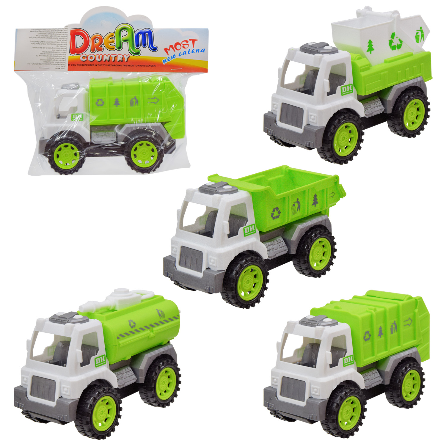 Машина арт. 2021-6 (288шт/2) Міськи служби, 4види, пакет 16*7*9,5см