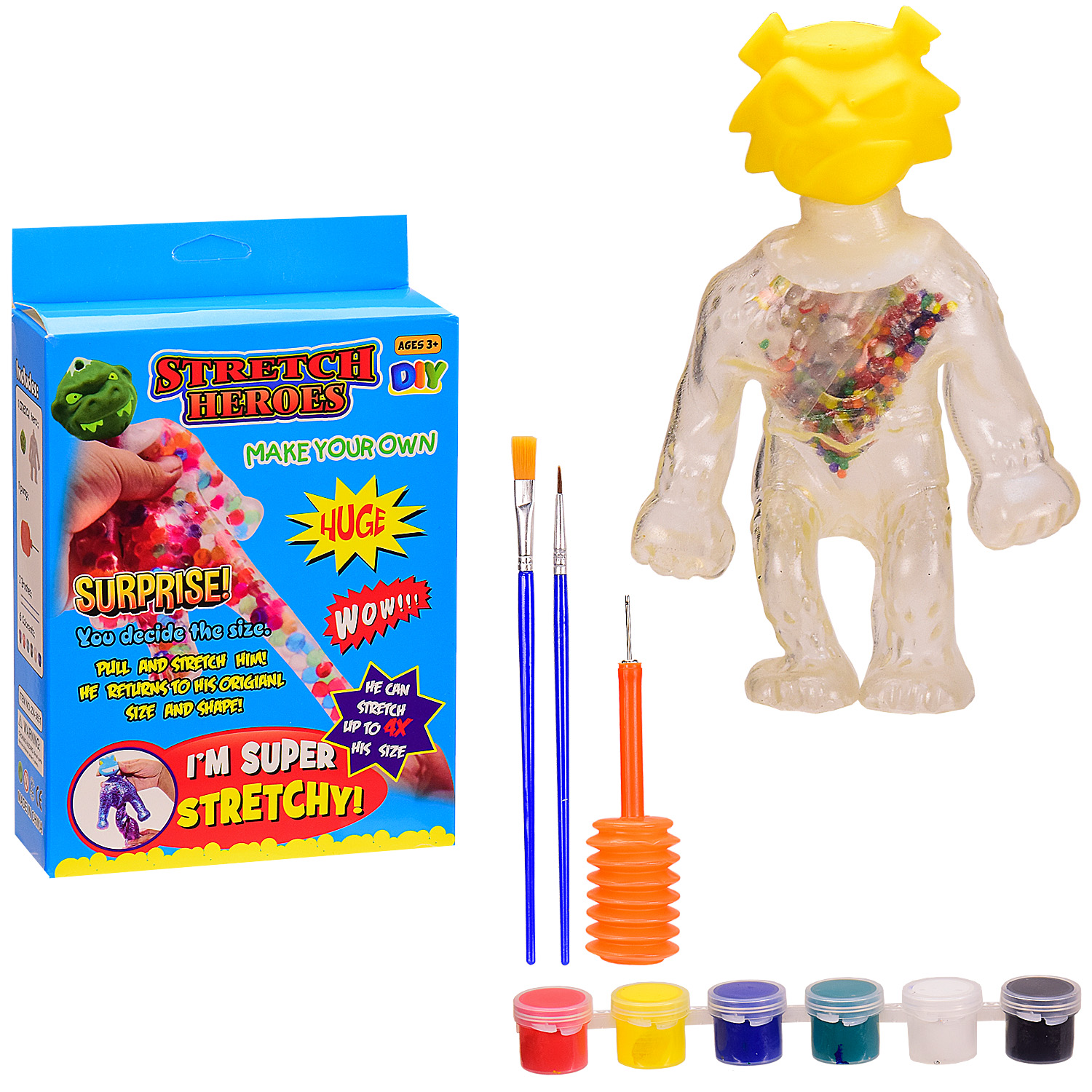 Іграшка-тягучка AN1482 (120шт) DIY стрейчеві монстри, 2 види, в коробці 20 * 13,5 * 4,5 см