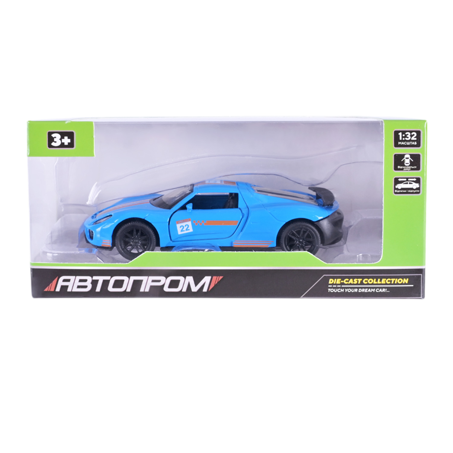 Машина мет. АВТОПРОМ арт. AP74216 (48шт) 1:32,2 цвета,откр.двери,короб. 16,5*7,5*7,5см