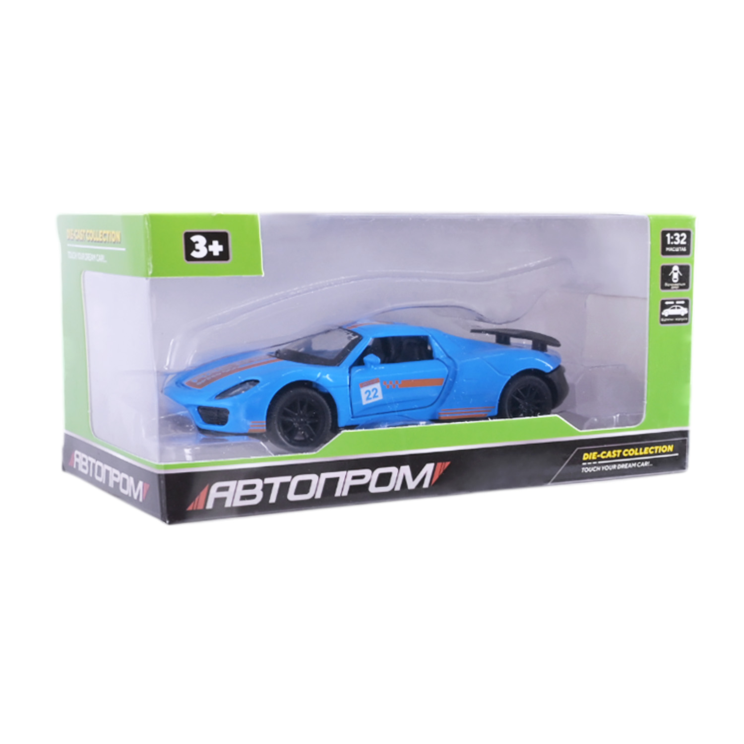 Машина мет. АВТОПРОМ арт. AP74216 (48шт) 1:32,2 цвета,откр.двери,короб. 16,5*7,5*7,5см