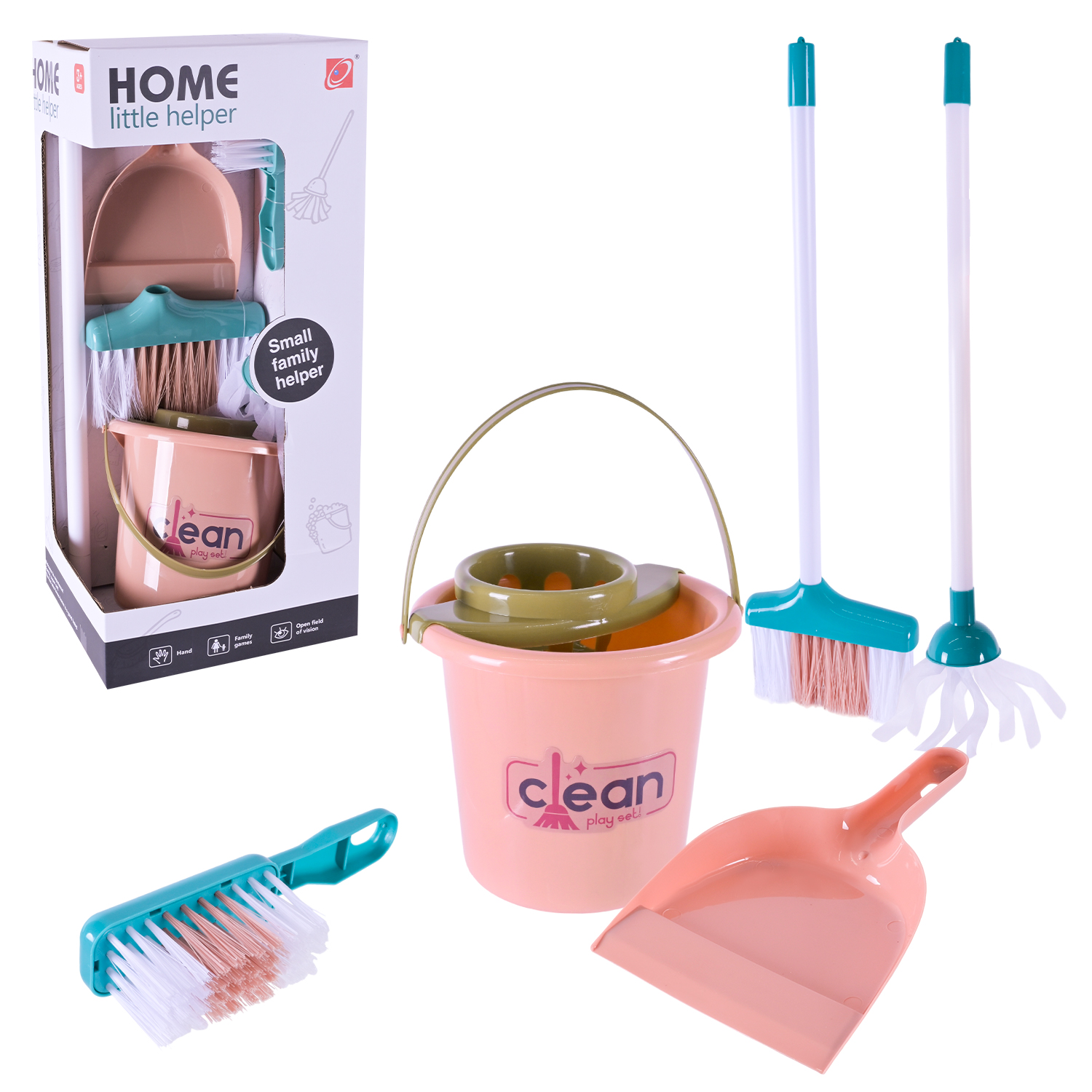 Прибиральника набір арт. 667-51 (18шт) стійка, аксес короб. 19*16*42см