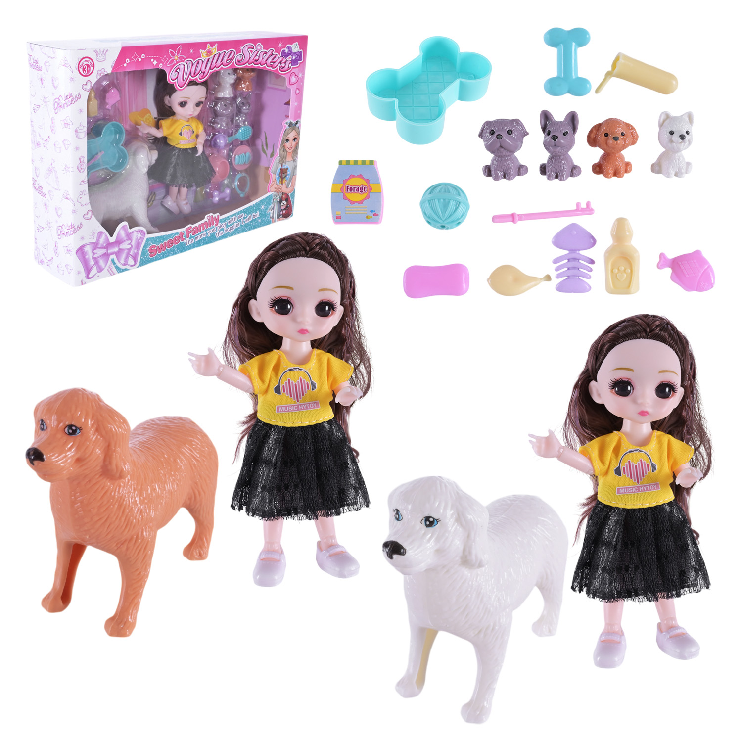 Лялька арт. DSJ299-T (72шт/2)   мал, мікс , аксес короб. 29,5*7*20,5см