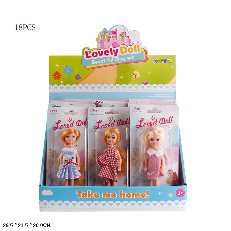 Лялька арт. 788-1 (432шт/2)   мал, мікс видів,18 шт в д.б. ціна за 1 шт дисп.бокс. 29*21*20см