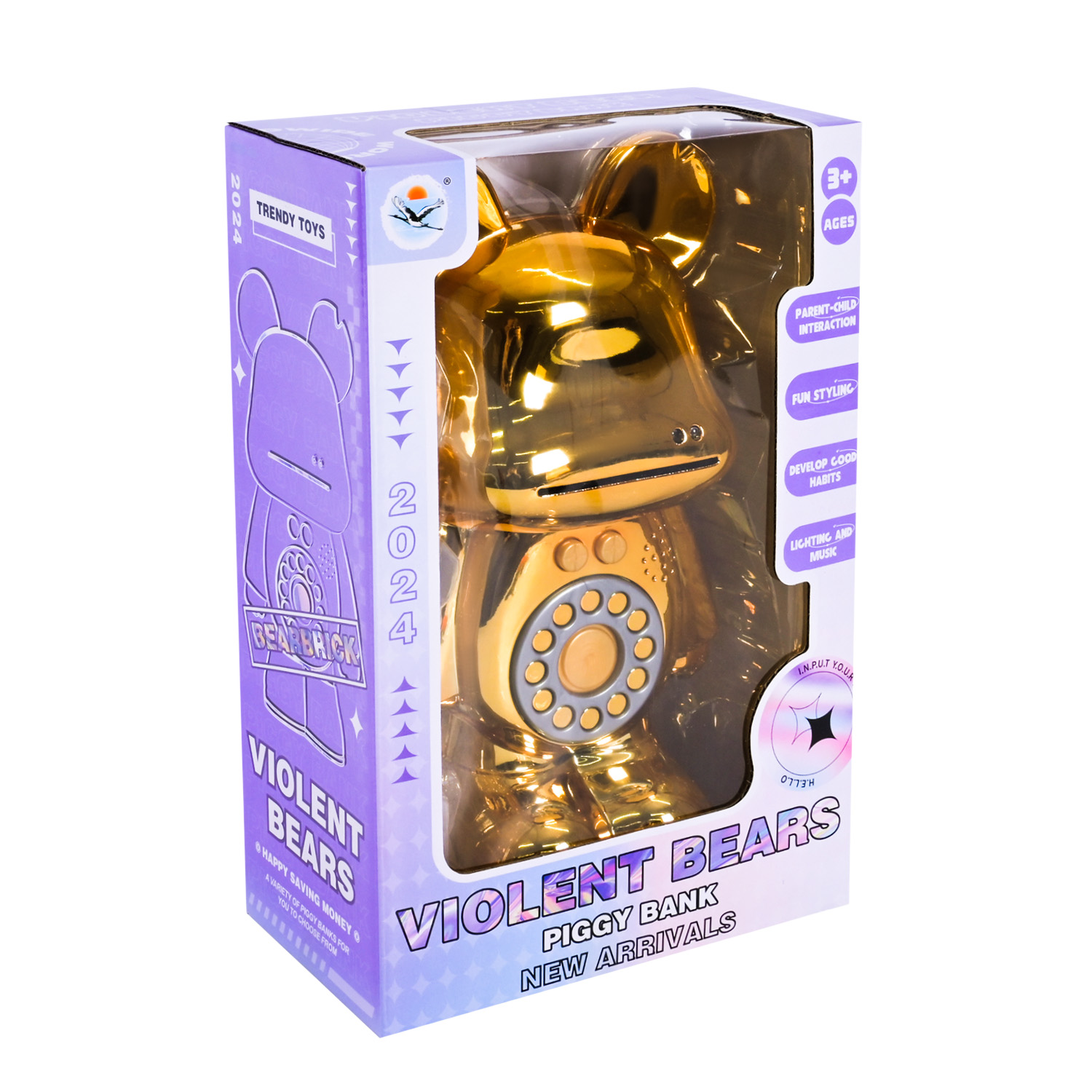 Сейф арт. TZ-56A (48шт/2) батар. світло, звук, у вигляді міккі, аксес короб. 21,5*11,5*33 см