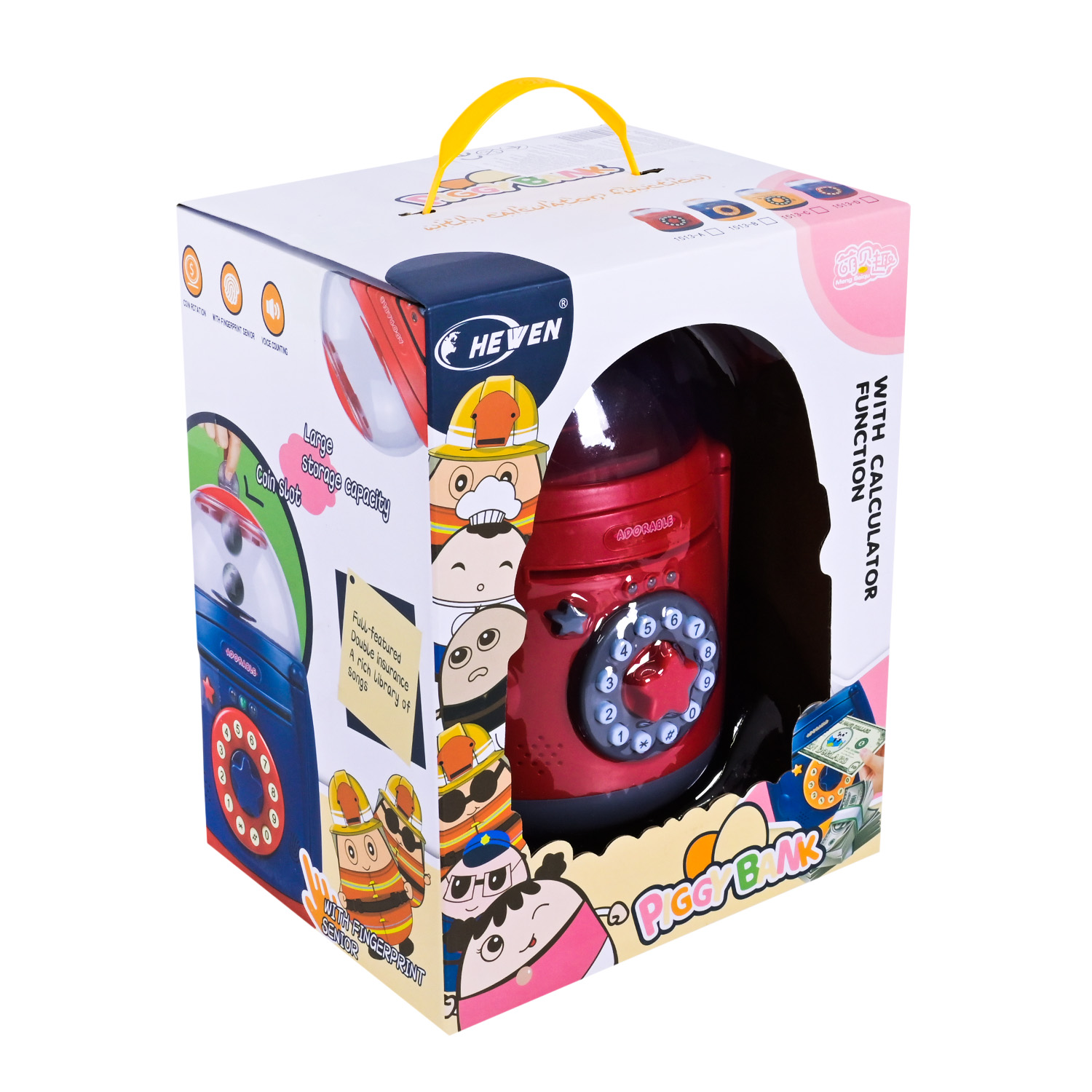 Сейф арт. 1513-1 (24шт) батар., світло, звук, у вигляді ракети короб. 21*17*27