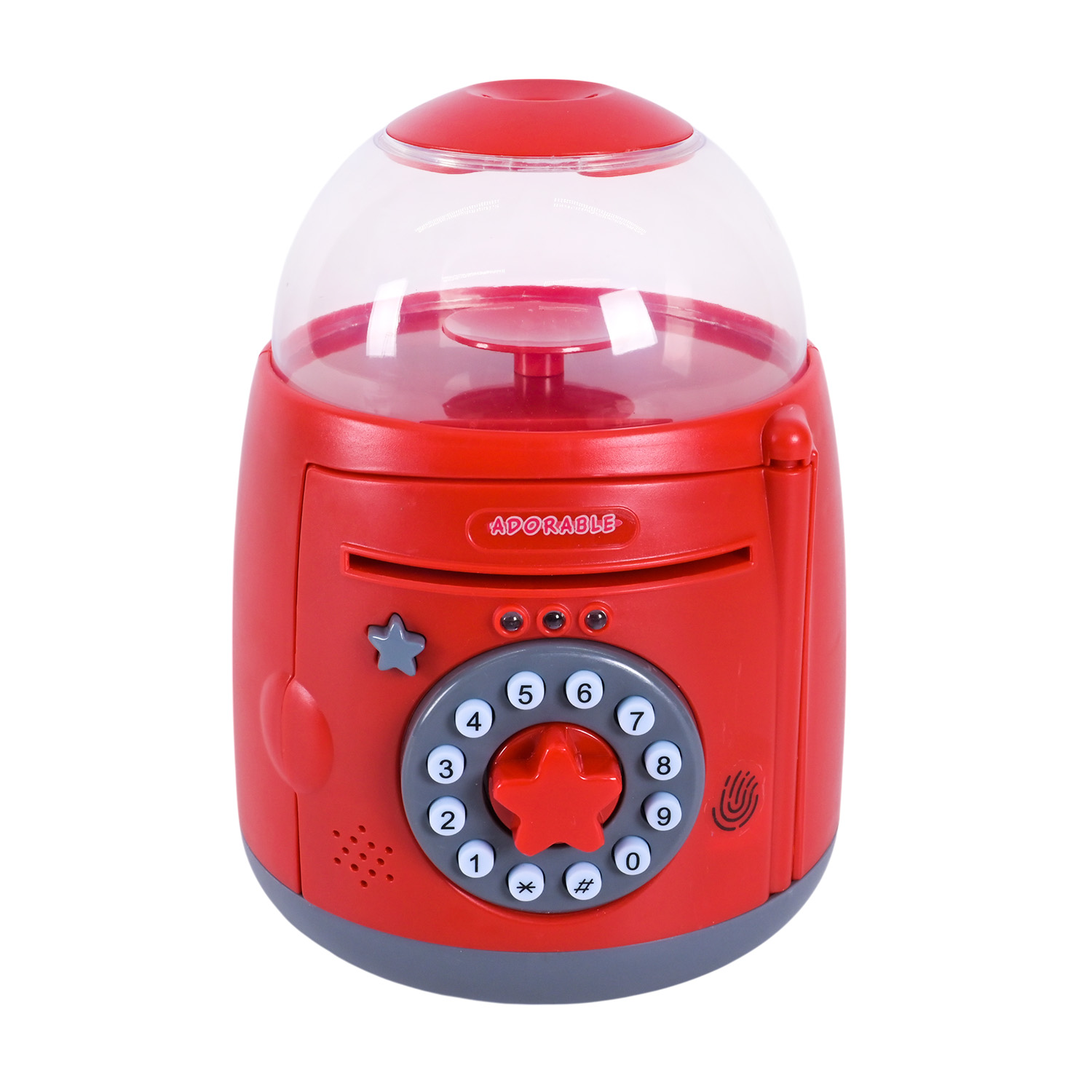 Сейф арт. 1513-1 (24шт) батар., світло, звук, у вигляді ракети короб. 21*17*27