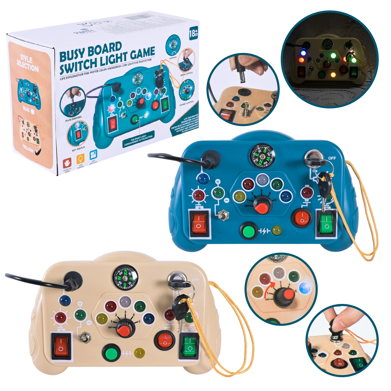 Навчальна арт. ME-156 (72шт)батар., світ. у короб. 16,2*6,3*10,5 см