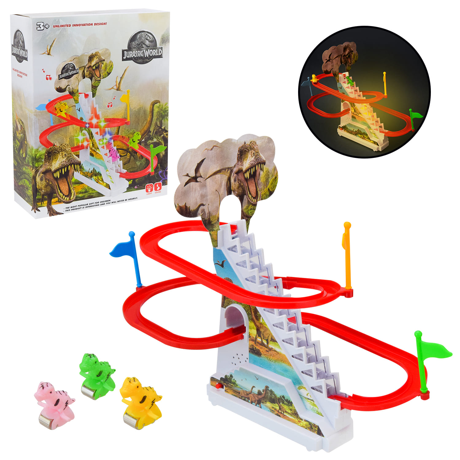 Трек арт. 1112-2 (120шт/2) батар. світло, короб. 14,2*5,5*18,3см