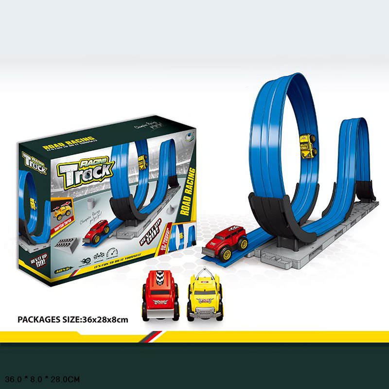 Трек арт. 088-3 (24шт) 2машинки, короб. 36*28*8см