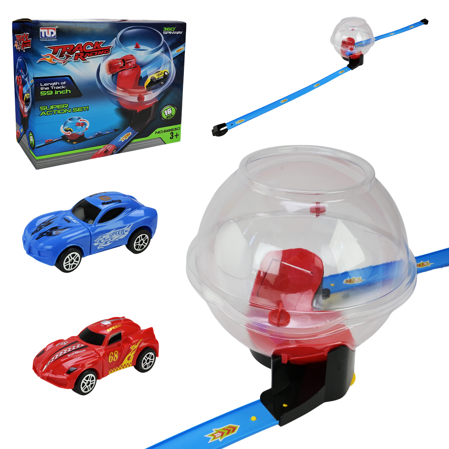 Трек арт. 68830 (18шт) 16елементів, короб.55,5*29*7см