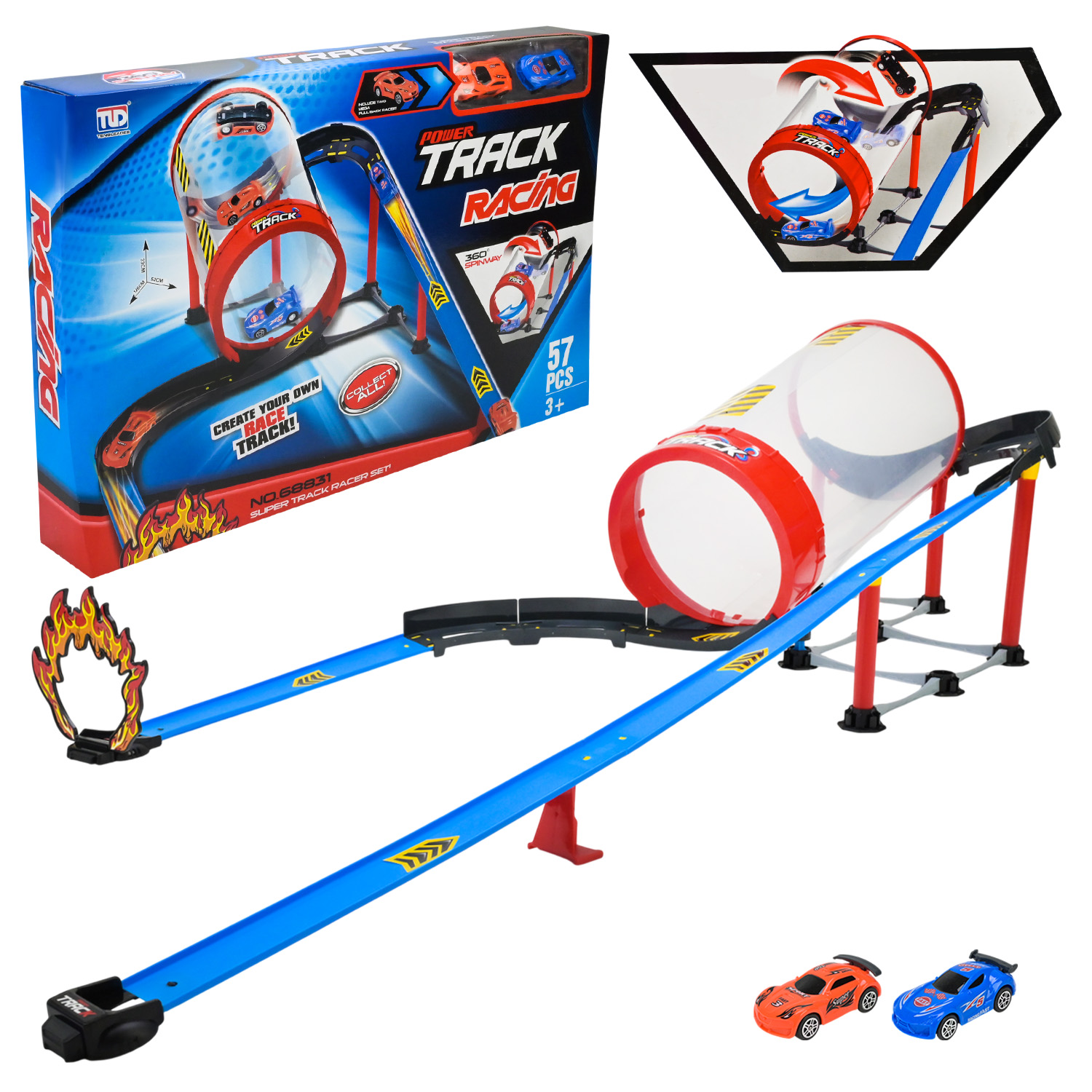 Трек арт. 68831 (12шт) 57елементів, короб.55*35*8см