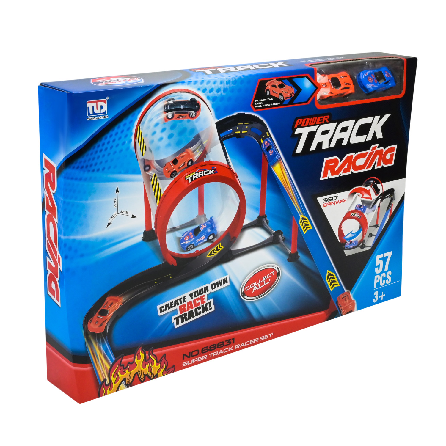 Трек арт. 68831 (12шт) 57елементів, короб.55*35*8см