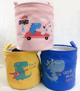 Кошик з бавовни арт. CLR623 (50шт) водонепроникне просочення, 3 види мікс, р-р кошика 35*44см, пакет