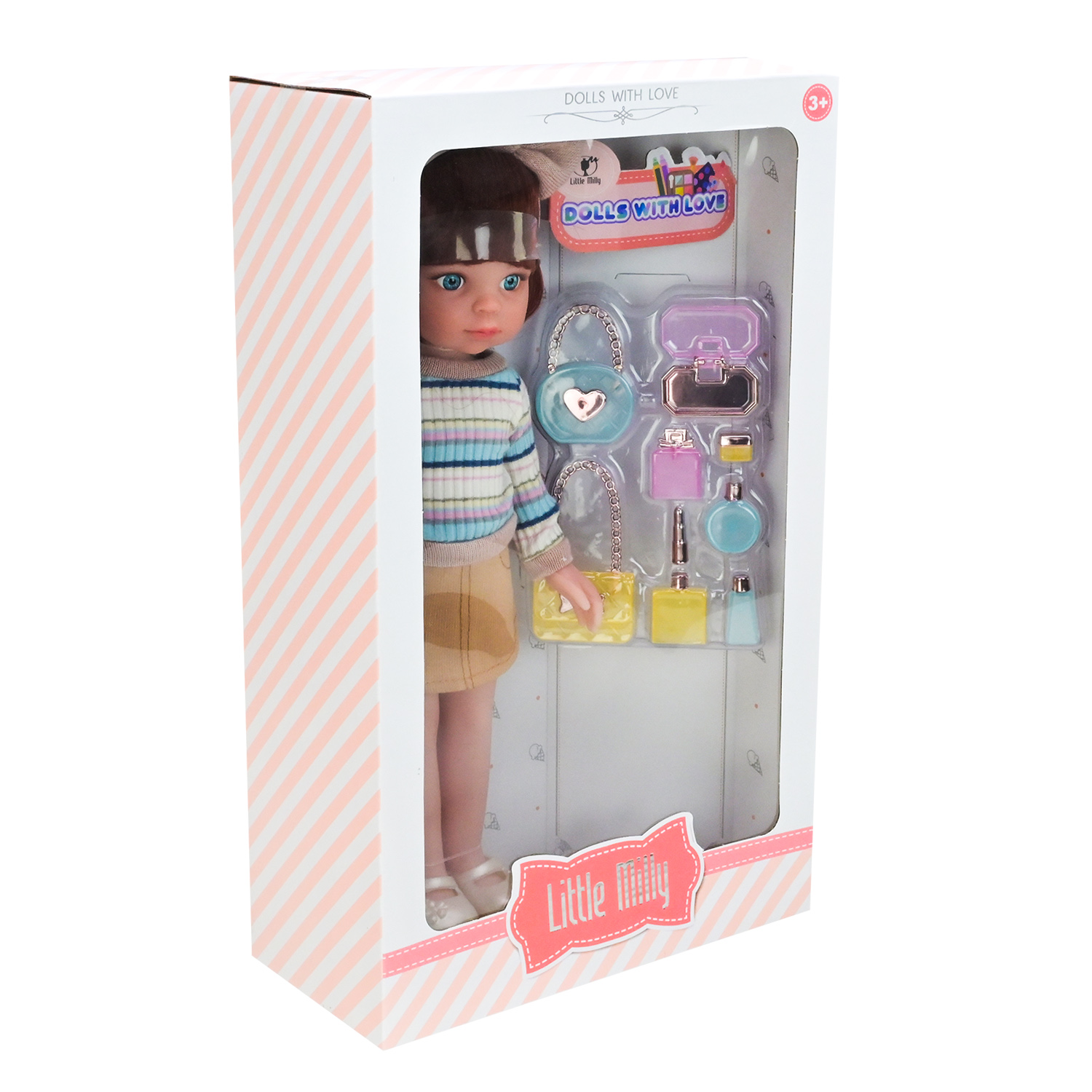 Лялька арт. 91099-I/J (36шт/2) мікс 2 види, в наборі аксес короб. 22*10*36см