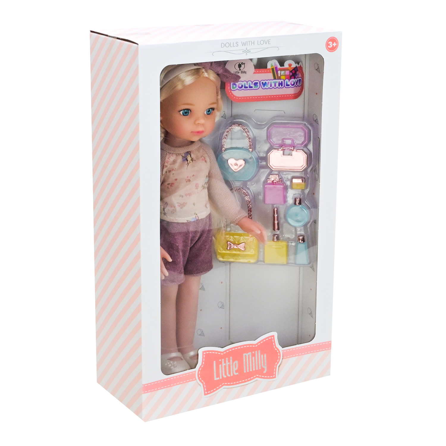 Лялька арт. 91099-I/J (36шт/2) мікс 2 види, в наборі аксес короб. 22*10*36см