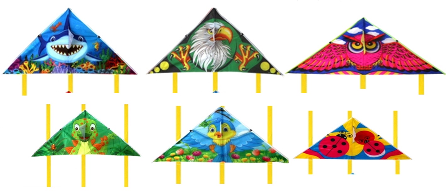 Повітряний змій арт. VZ2470 (400шт) 80 см у пакеті,6 видів