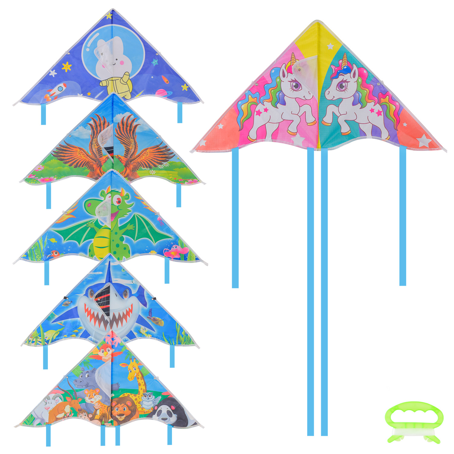 Повітряний змій арт. VZ2471 (300шт) 80 см у пакеті,6 видів