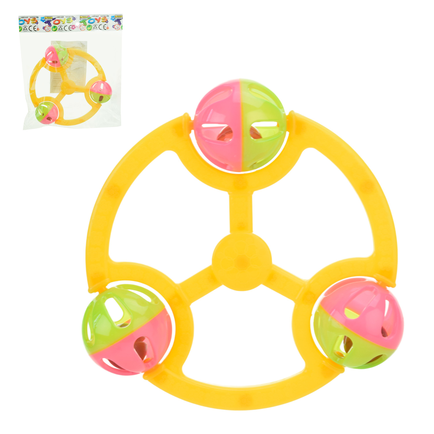 Брязкальце арт. 929-8A (1685936) (528шт/2) 13,5*13,5*3,5 см