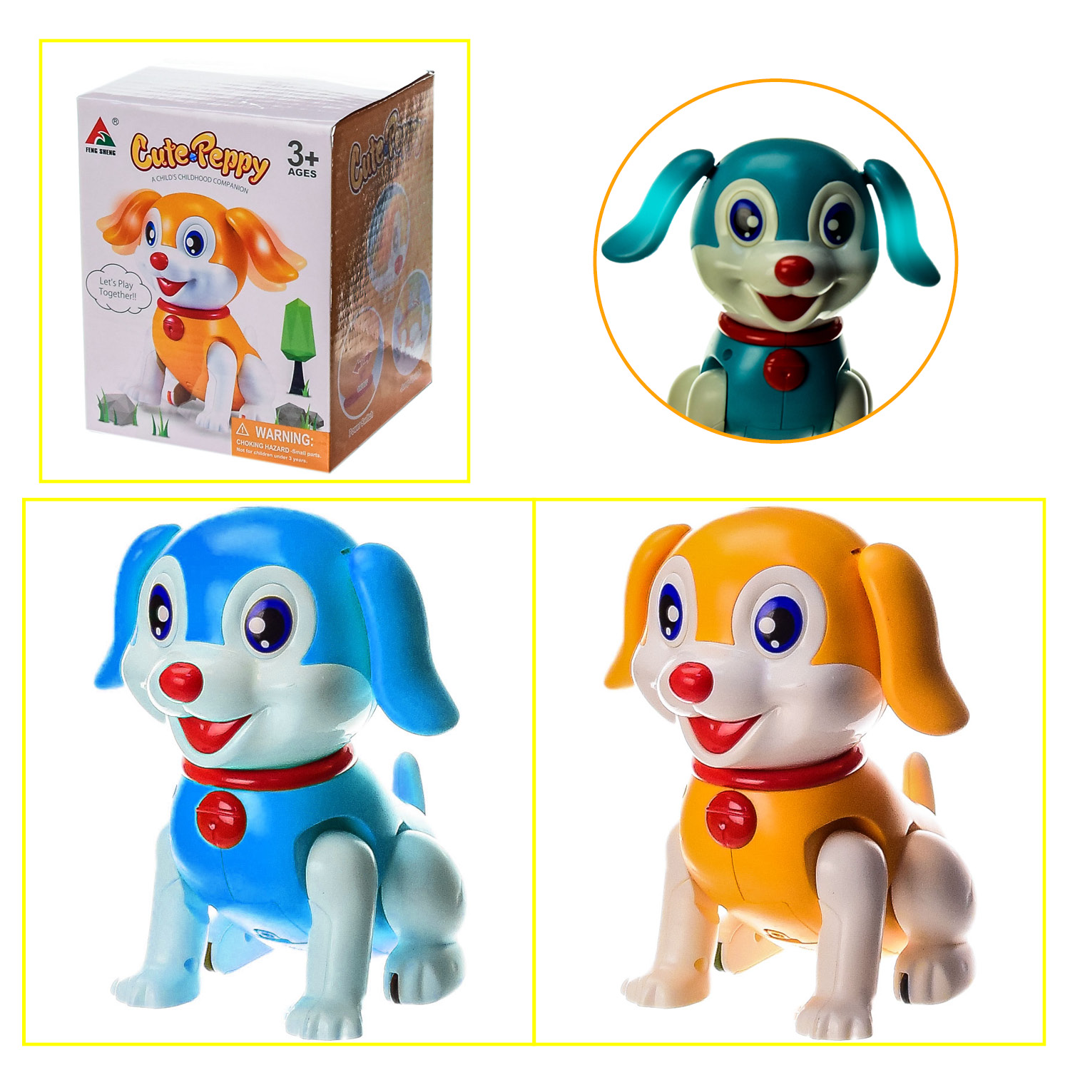 Тварина муз. арт. FW-2059A (72шт/2)Собачка,2 види, звук, рух, світло, короб.