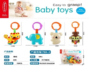 Брязкальце на підвісці арт. 788-3 (72шт/2),пакет. 27*5*22см