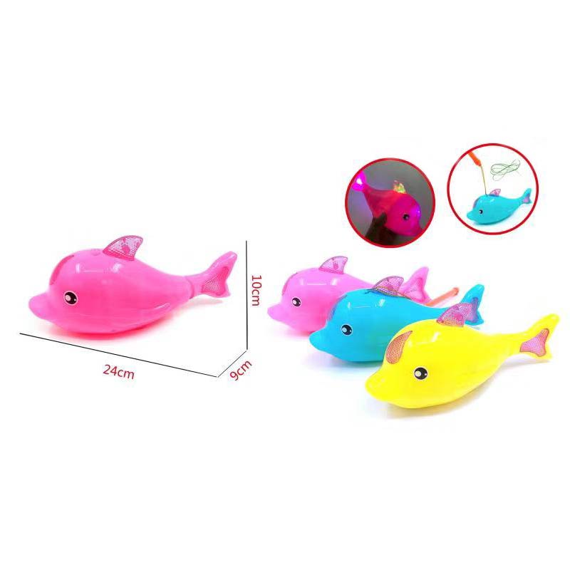 Тварина арт. 6508 (144шт) Дельфін, 3 кольори мікс, світл.,пакет. 24*9*10см