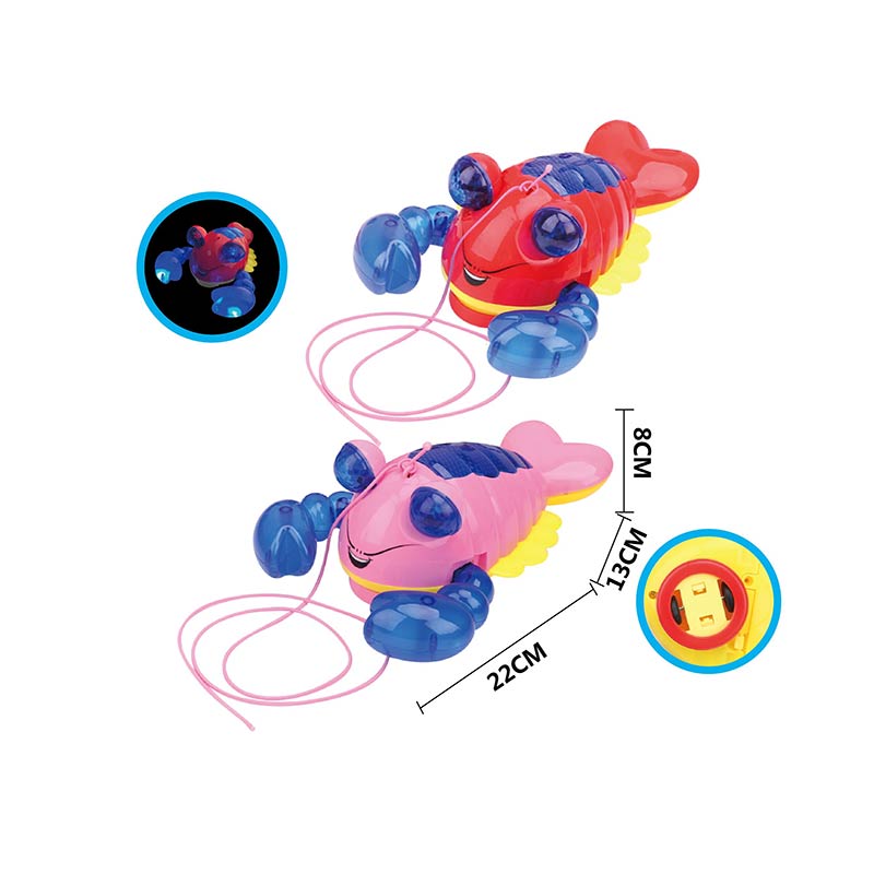 Тварина арт. 6538 (140шт/2) Омар, 2 кольори мікс, світ., пакет. 22*13*8см