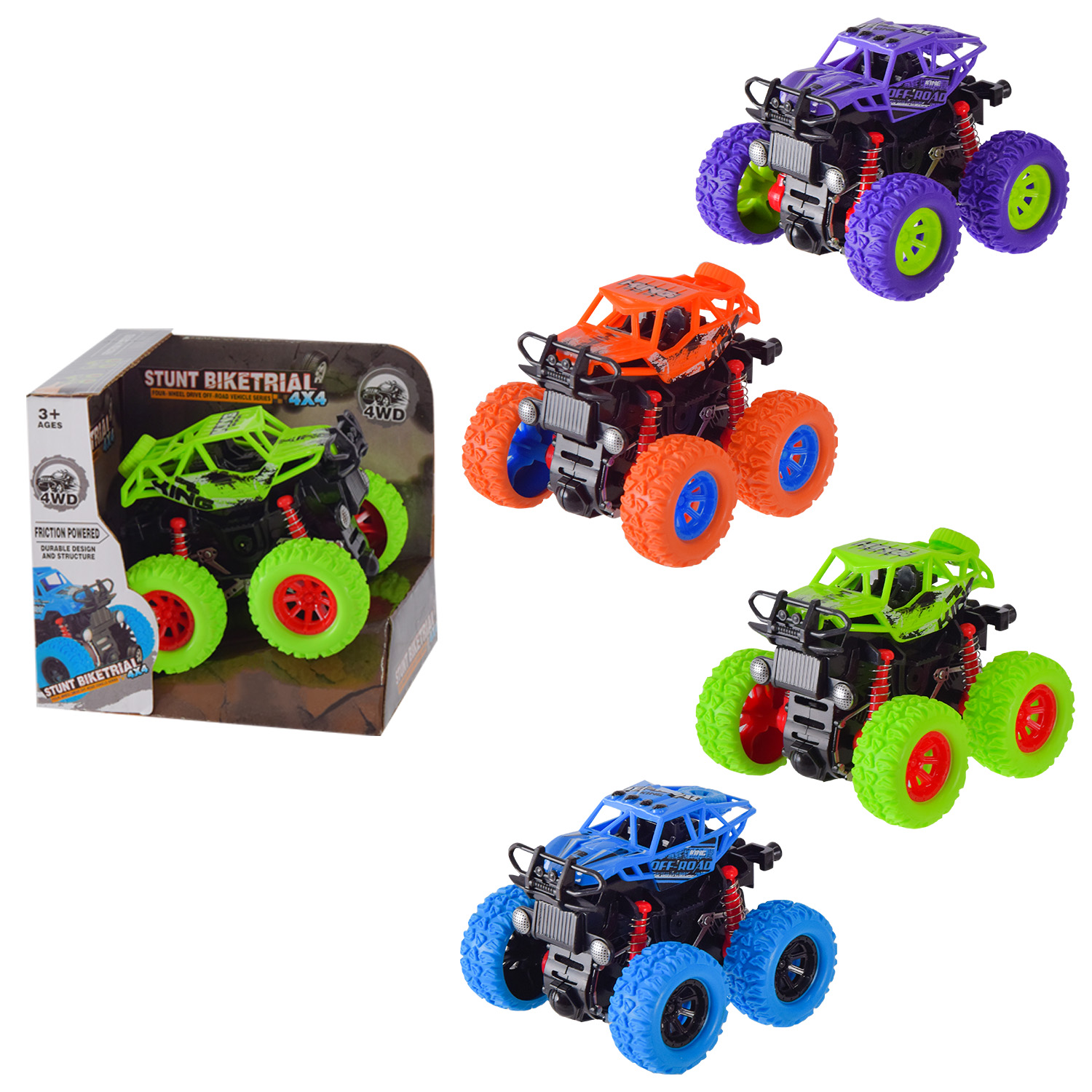 Машина арт. 71A-6 (144шт/2)   4кольора,  короб. 12*11*10см