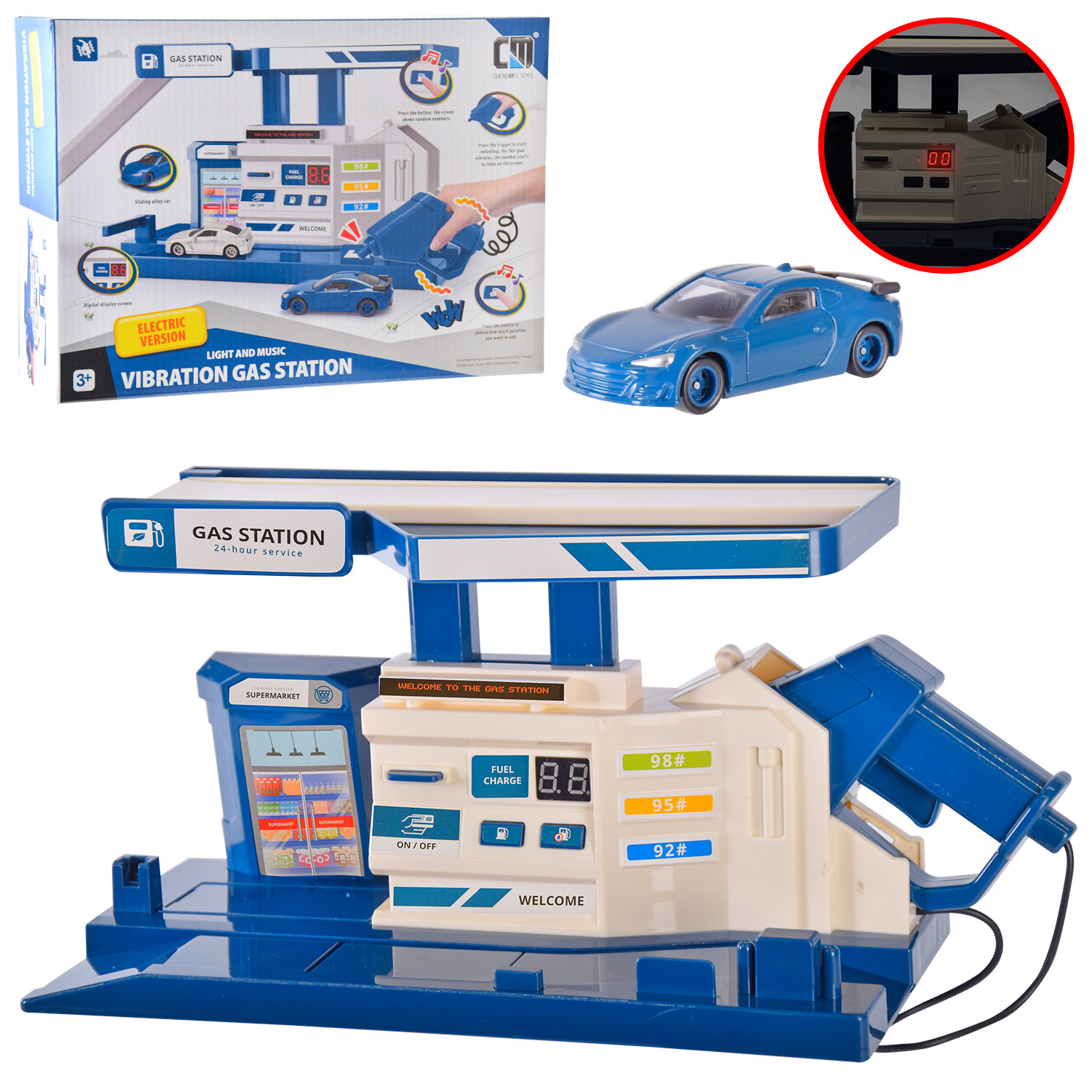 Паркінг арт. CM559-22L (24шт/2) батар. світло, звук, короб.30 * 10 * 21,5 см