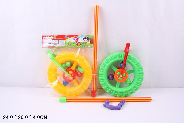 Каталочка колесо арт. 189 (96шт/2) 2 кольори мікс, пакет 24*20*4см