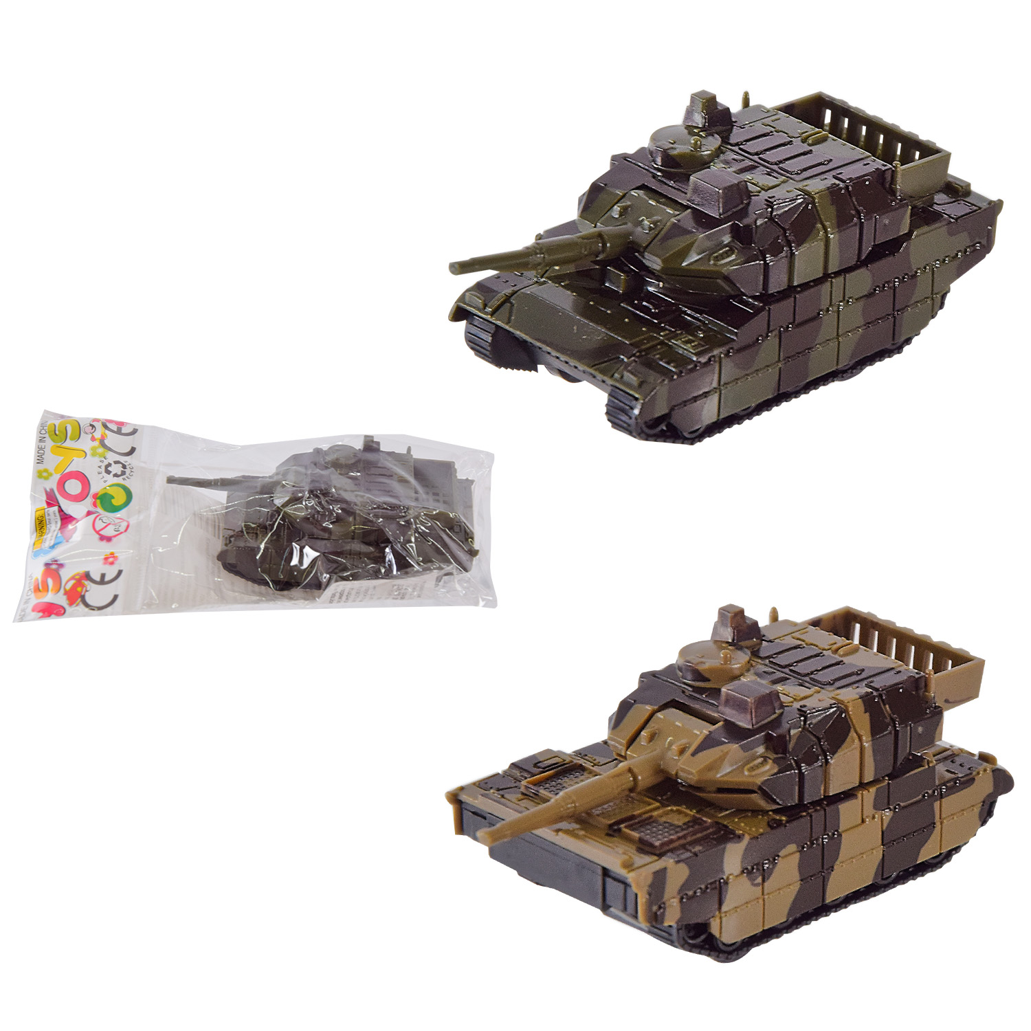 Танк инерц арт. 399-266 (600шт) 2 кольори, пакет. 8,5*4*3,5 см