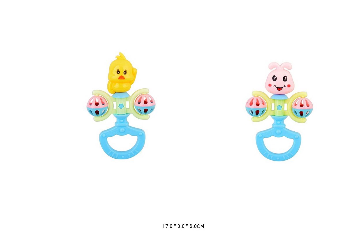 Брязкальце у ручку арт. 2076-8A/5A (720шт/2) 2 види мікс, пакет 17*3*6см