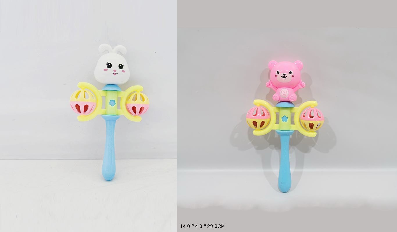 Брязкальце у ручку арт. 2078-9A/12A (600шт/2) 2 види мікс, пакет 14*4*23см