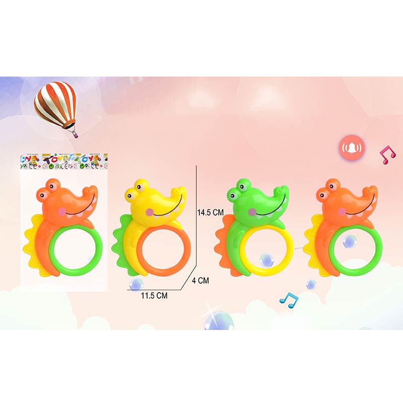 Брязкальце у ручку арт. 650A-27 (960шт/2) 3 кольори мікс, пакет 11,5*14,5см