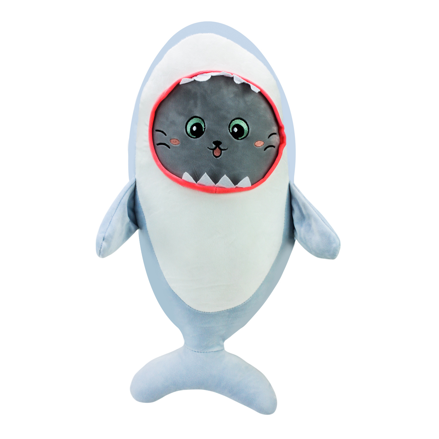 М'яка іграшка арт. K15253 (60шт) кіт в акулі 55см