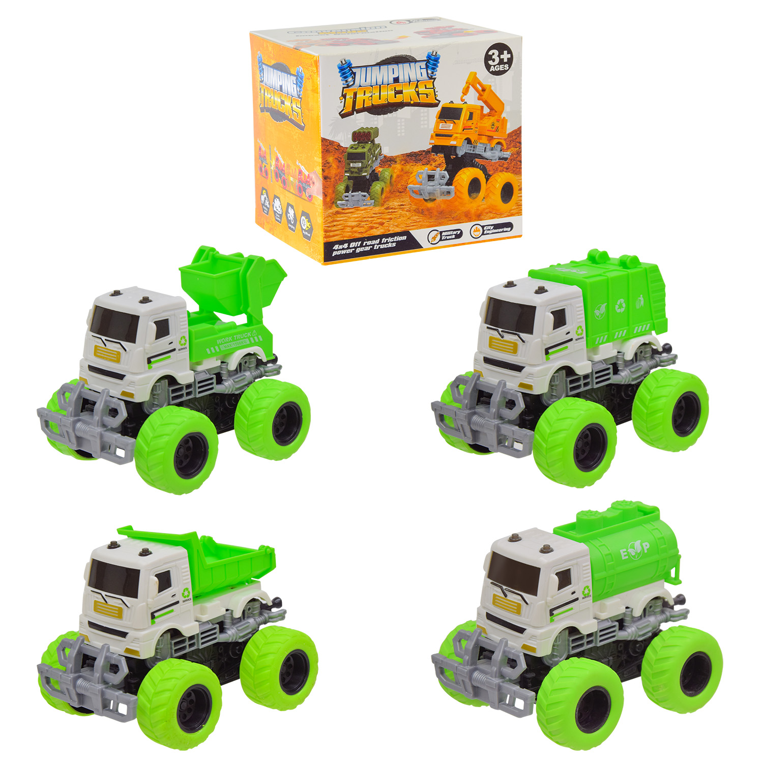 Перевертиш арт. D400-20A-HW (192шт/2) інерц.,4 види, короб. 11,8* 9,5*11см