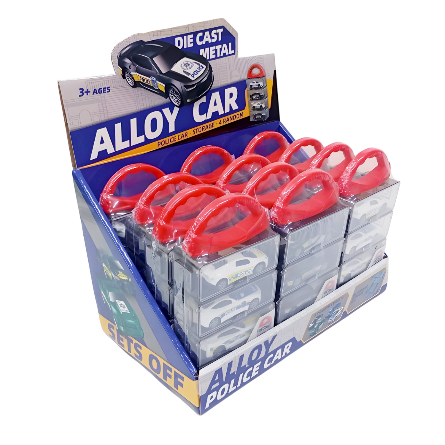 Набір машин арт. 485-2A (72шт/2) набір металевих машин, 2 види, у дисплей боксі 28*17*19 см, у валізі 9*4*18 см