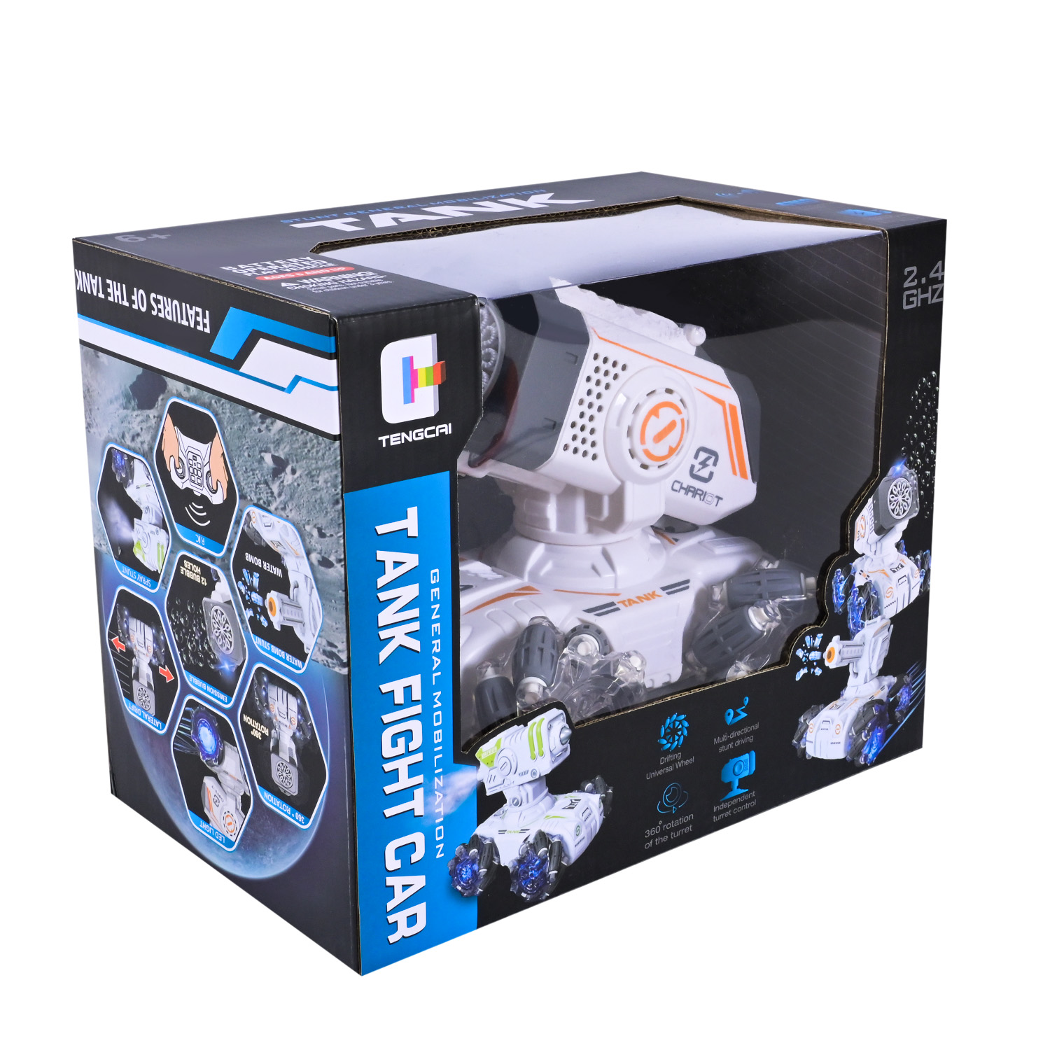 Перевертиш р/к арт. FC-2005C-1 (24шт) 2 кольори акум стріляє мильними бульбашками,світло, короб. 27*16,7*21см