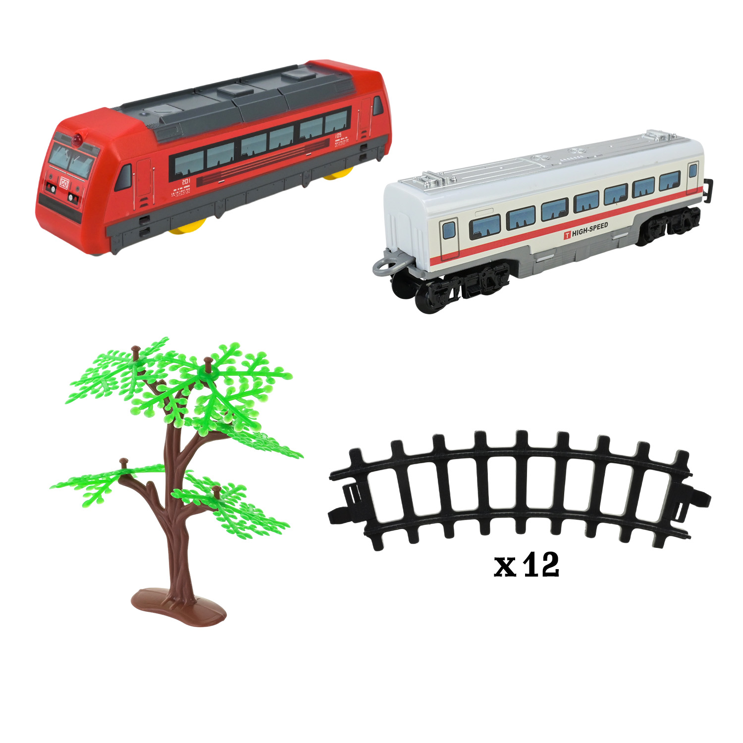 Потяг арт. JHX8807 (60шт/2) батар світло, звук, короб. 36*6,5*25см