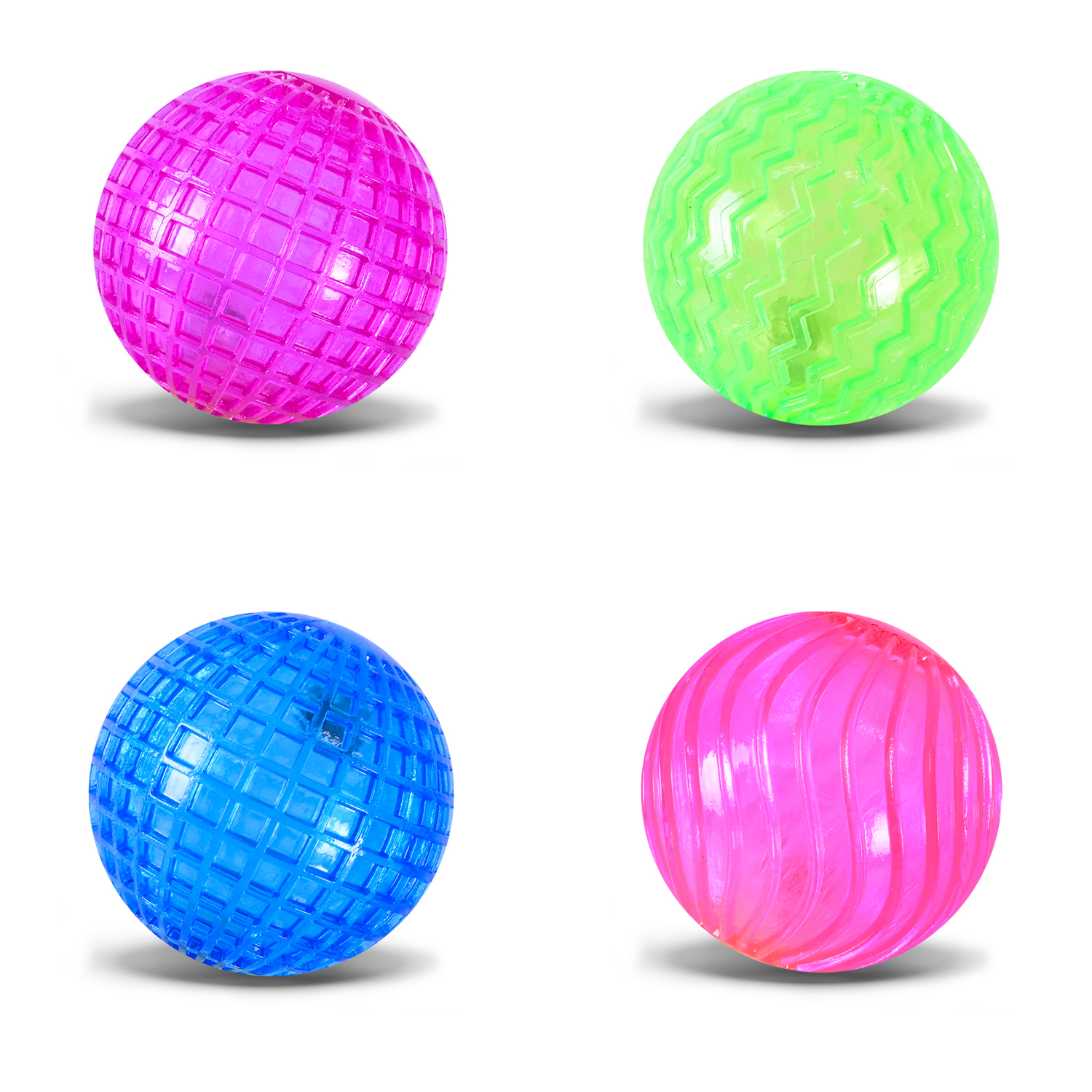 Пострибунчик арт. PR2516 (288шт) 4 види 6,5 см світиться, 12 шт у дісплеї 29*21*6,5 см