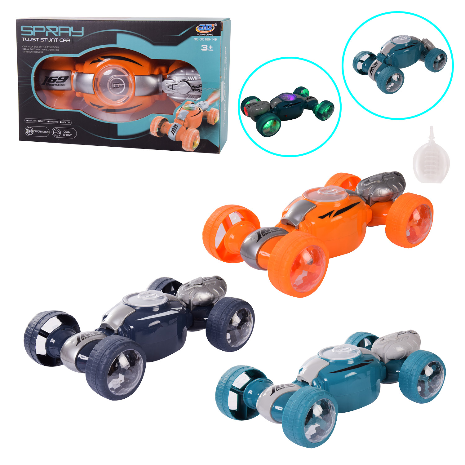 Перевертиш арт. GC169-149 (84шт/2) 3 кольори, короб. 14,5 * 8 * 24см