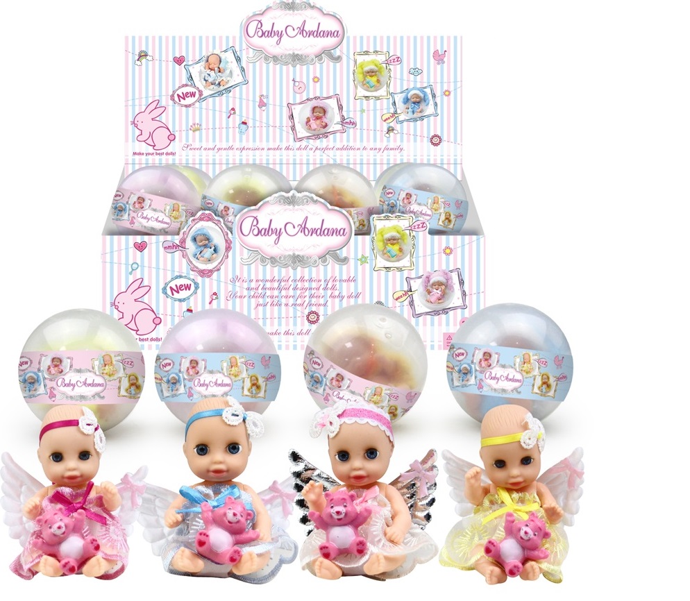 Лялька арт. A258 аксес., у дисплеї 24 шт., 4 в асорт. 40*30,5*19 см