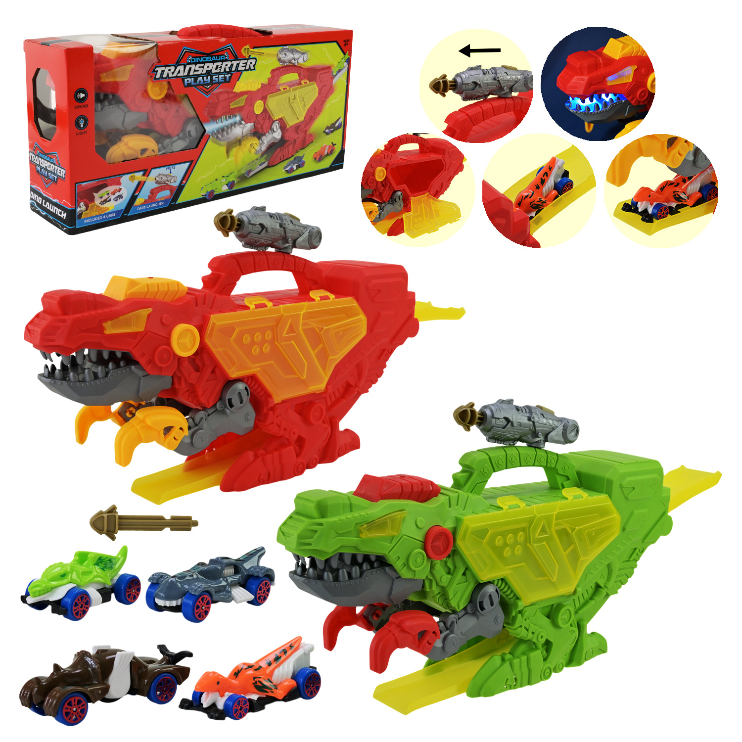 Iгровий набірарт. 17815/17816 (48шт/2)  батар. 2 види,світло,звук,машинки у наборі, короб. 36*8,3*16,4см